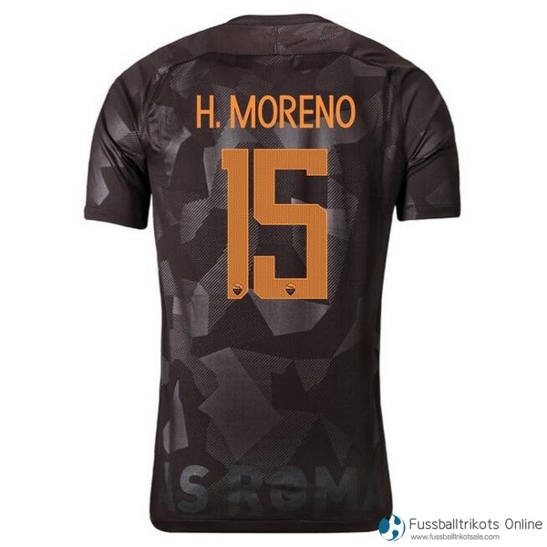 AS Roma Trikot Ausweich H.Moreno 2017-18 Fussballtrikots Günstig